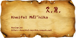 Kneifel Mónika névjegykártya